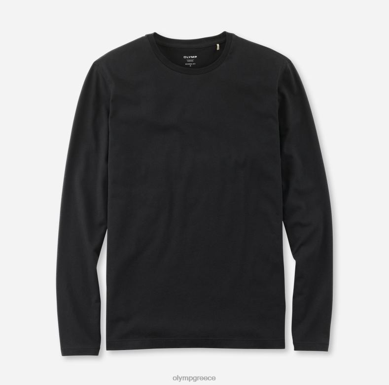 OLYMP casual μοντέρνα εφαρμογή, t-shirt, μαύρο H240R2066 είδη ένδυσης