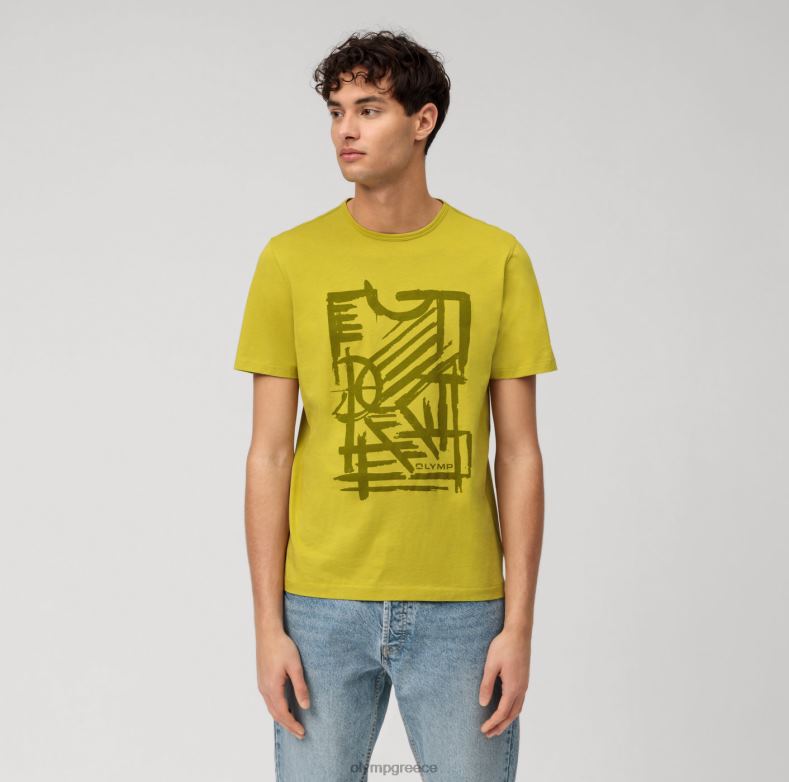 OLYMP casual μοντέρνα εφαρμογή, t-shirt, lime H240R2025 είδη ένδυσης