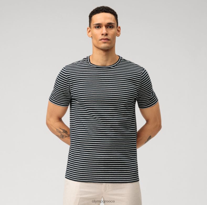 OLYMP casual μοντέρνα εφαρμογή, t-shirt, marine H240R2021 είδη ένδυσης