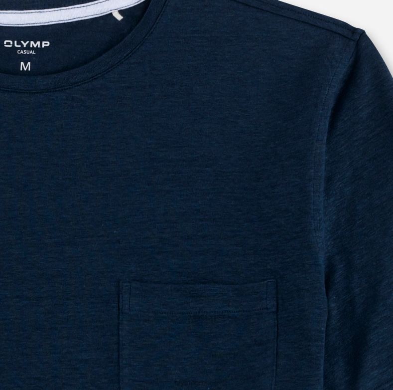 OLYMP casual μοντέρνα εφαρμογή, t-shirt, smoke blue H240R2050 είδη ένδυσης