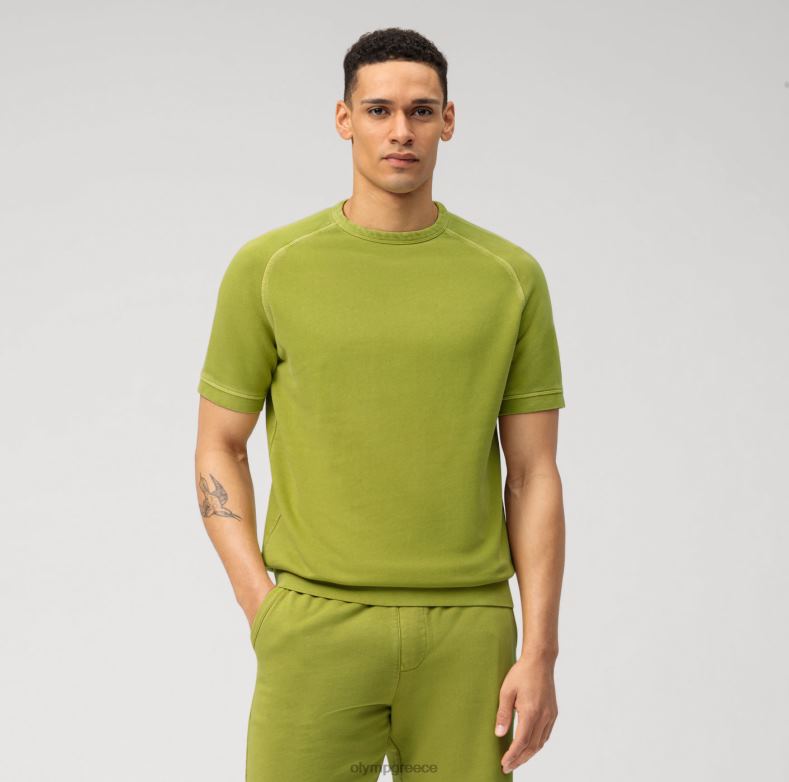 OLYMP sweat μοντέρνα εφαρμογή, t-shirt, lime H240R2024 είδη ένδυσης