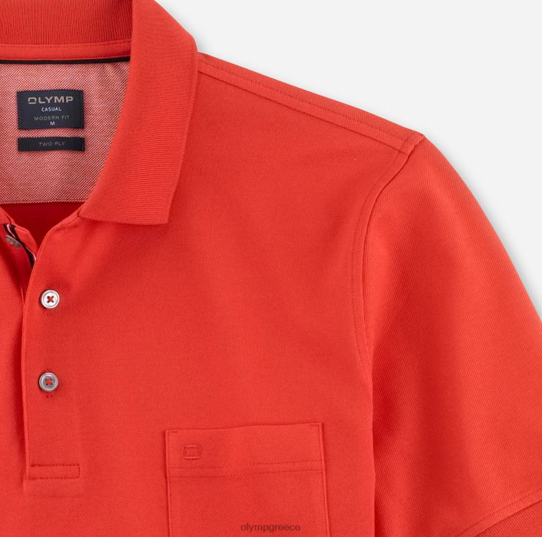 OLYMP casual μοντέρνα εφαρμογή, πόλο, σκουριά H240R2086 είδη ένδυσης