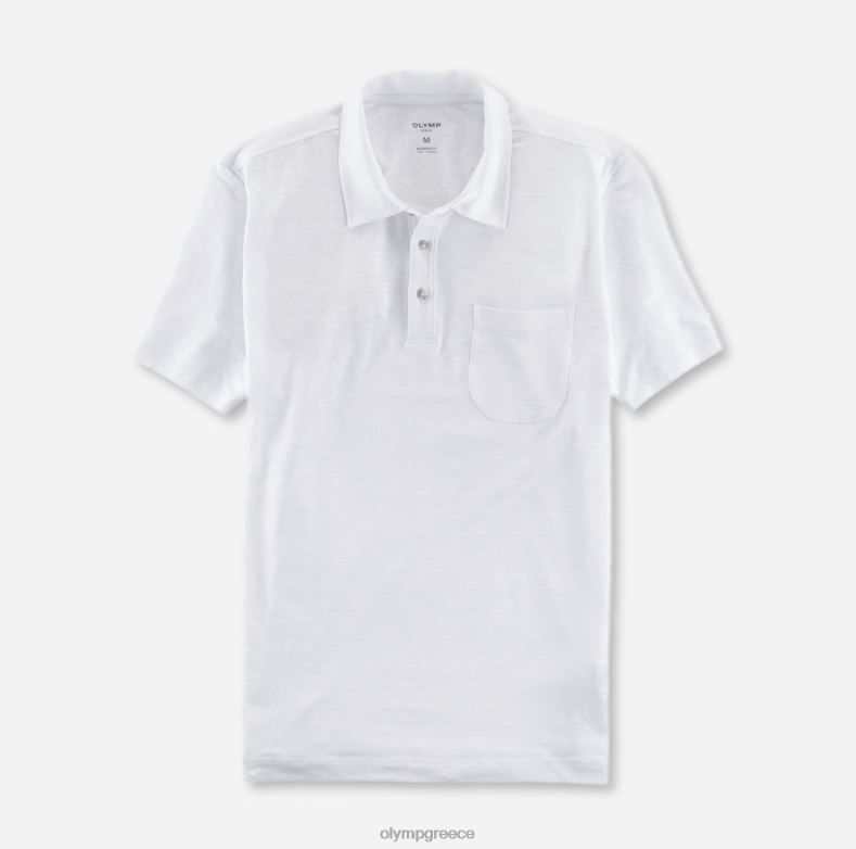 OLYMP casual μοντέρνα εφαρμογή, πόλο, εκρού H240R2130 είδη ένδυσης