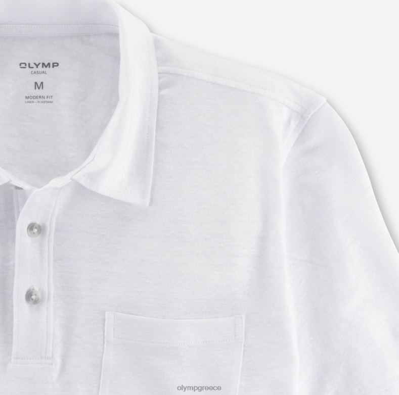 OLYMP casual μοντέρνα εφαρμογή, πόλο, εκρού H240R2130 είδη ένδυσης