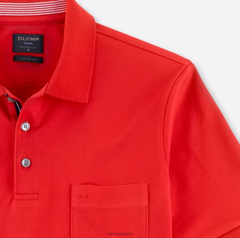 OLYMP casual μοντέρνα εφαρμογή, πόλο, σκουριά H240R2147 είδη ένδυσης