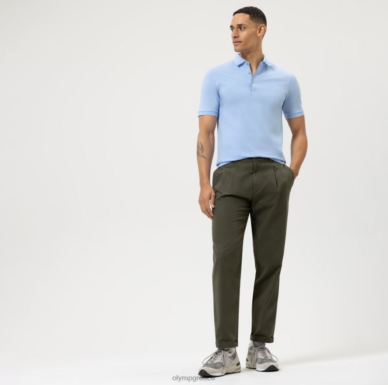 OLYMP επίπεδο πέντε casual body fit, πόλο, γαλάζιο H240R2068 είδη ένδυσης