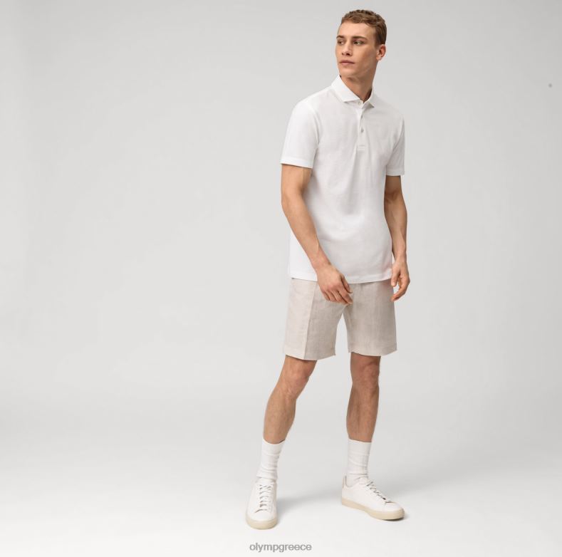 OLYMP επίπεδο πέντε casual body fit, πόλο, λευκό H240R2092 είδη ένδυσης