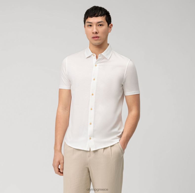 OLYMP επίπεδο πέντε casual body fit, πόλο, λευκό H240R2094 είδη ένδυσης