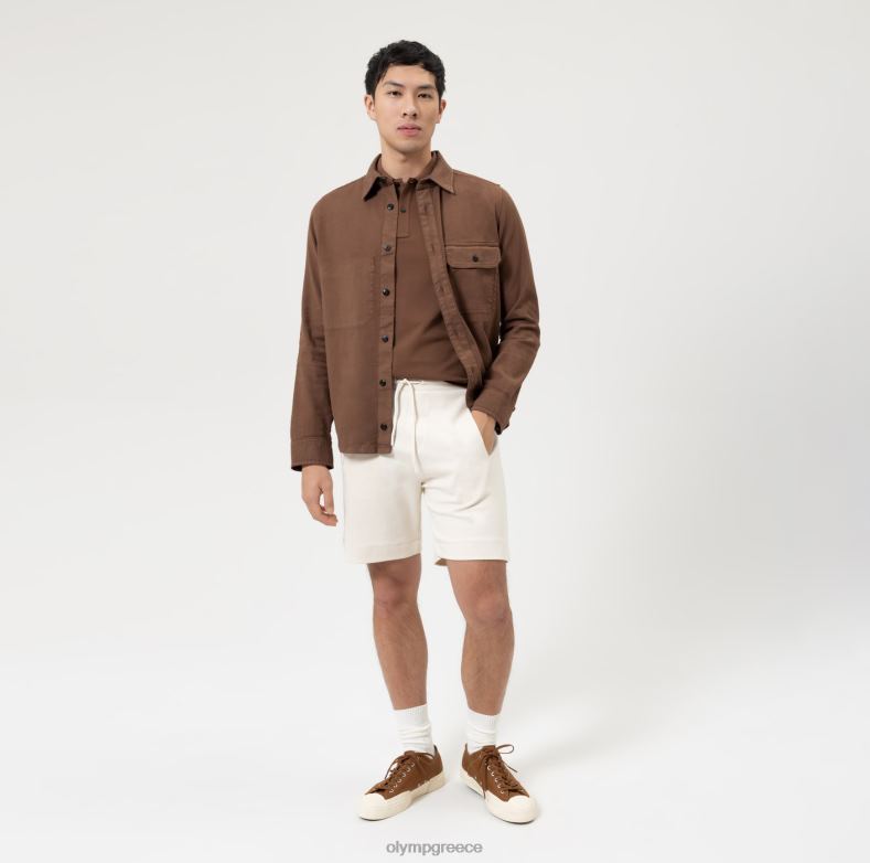 OLYMP Επίπεδο πέντε casual body fit, πόλο, καφέ H240R2099 είδη ένδυσης