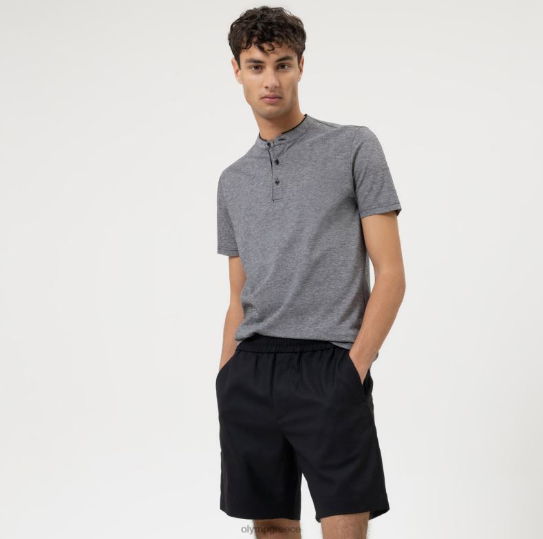 OLYMP επίπεδο πέντε casual body fit, πόλο, μαύρο H240R2100 είδη ένδυσης