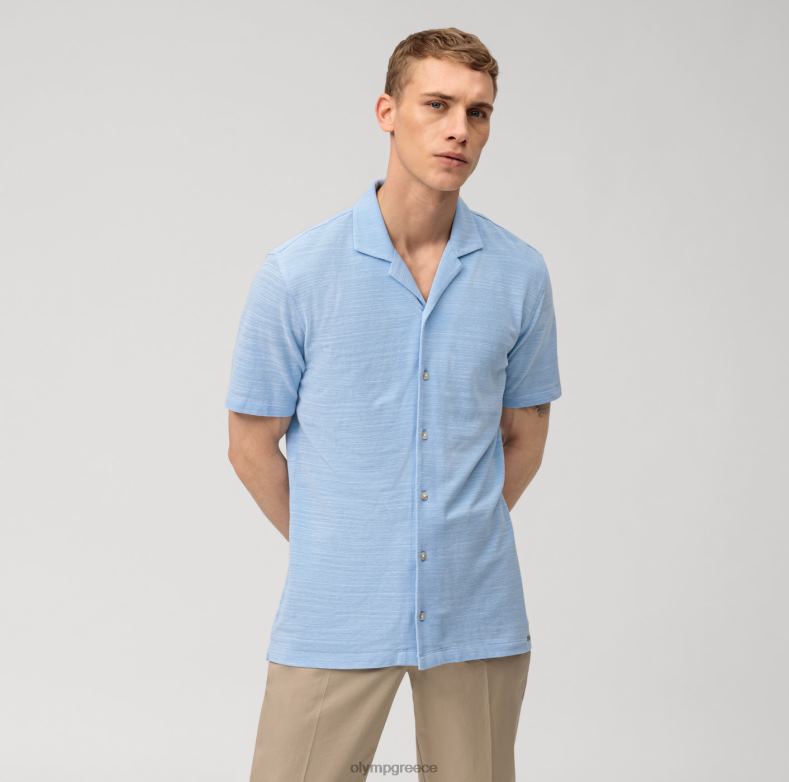 OLYMP επίπεδο πέντε casual body fit, πόλο, γαλάζιο H240R2107 είδη ένδυσης