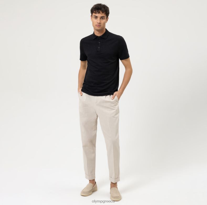 OLYMP επίπεδο πέντε casual body fit, πόλο, μαύρο H240R2135 είδη ένδυσης