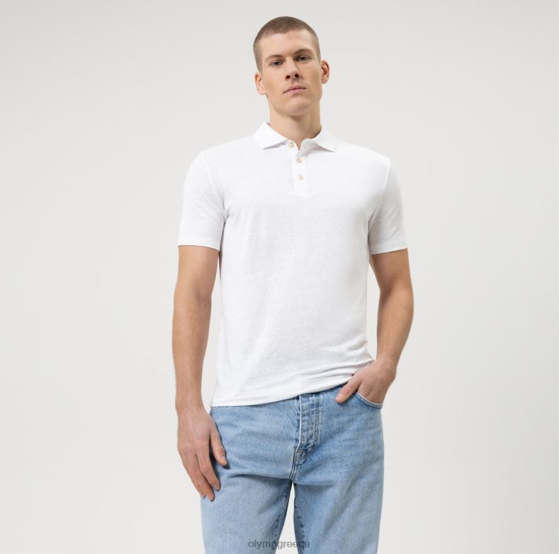 OLYMP επίπεδο πέντε casual body fit, πόλο, off white H240R2148 είδη ένδυσης