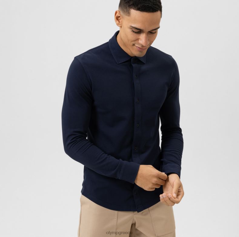 OLYMP Επίπεδο πέντε casual fit body, πόλο, marine H240R2174 είδη ένδυσης