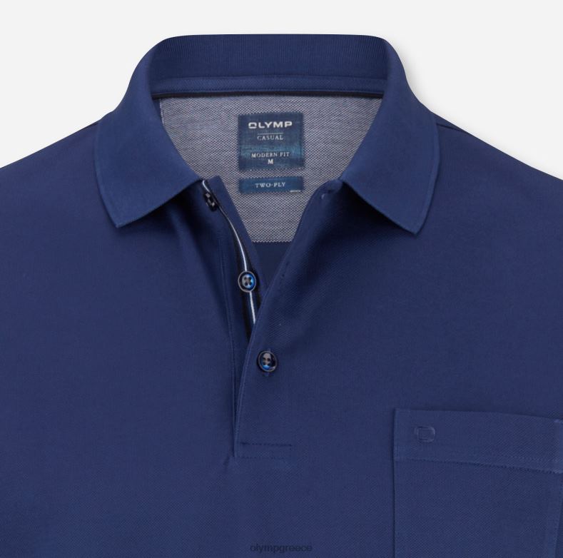 OLYMP casual modern fit, polo, indigo H240R2069 είδη ένδυσης