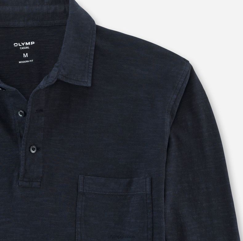OLYMP casual modern fit, polo, marine H240R2122 είδη ένδυσης