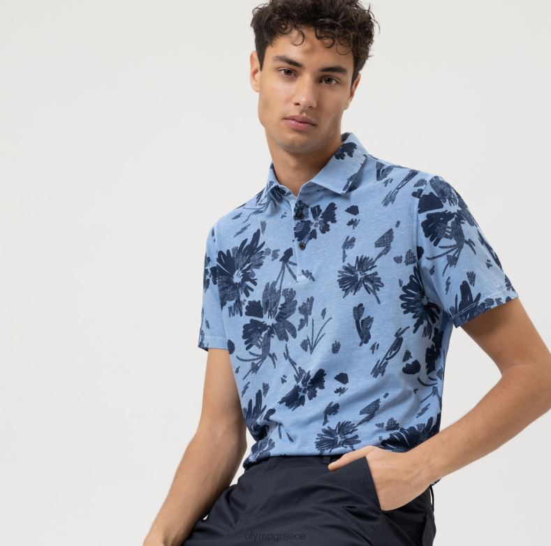 OLYMP casual modern fit, polo, marine H240R2146 είδη ένδυσης