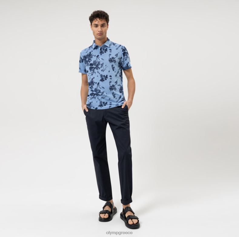 OLYMP casual modern fit, polo, marine H240R2146 είδη ένδυσης
