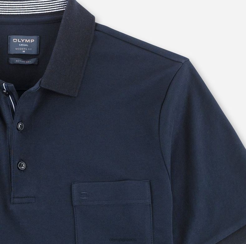 OLYMP casual modern fit, polo, midnight blue H240R2070 είδη ένδυσης