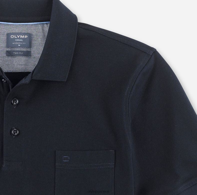OLYMP casual modern fit, polo, midnight blue H240R2167 είδη ένδυσης