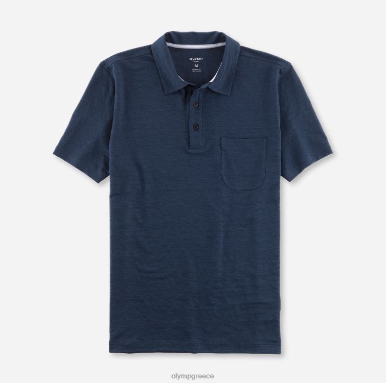 OLYMP casual modern fit, polo, smoke blue H240R2091 είδη ένδυσης