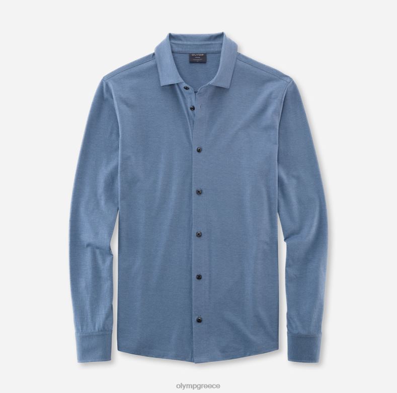 OLYMP casual modern fit, polo, smoke blue H240R2113 είδη ένδυσης