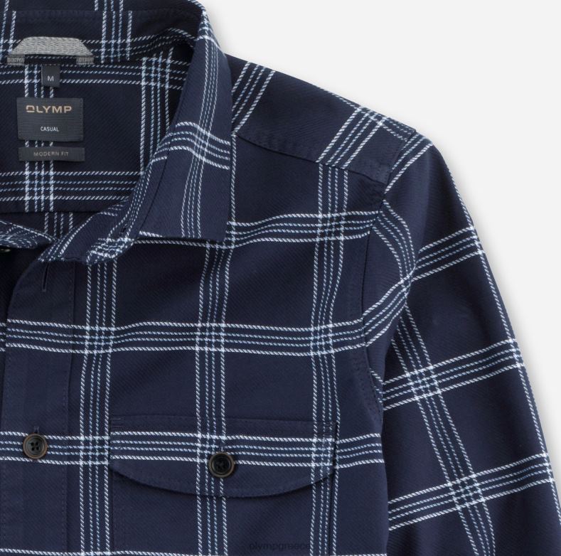 OLYMP casual overshirt, casual πουκάμισο, kent, marine H240R1976 είδη ένδυσης