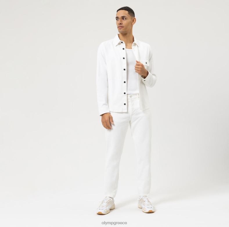 OLYMP επίπεδο πέντε smart casual παντελόνι, casual πουκάμισο, λευκό H240R1949 είδη ένδυσης
