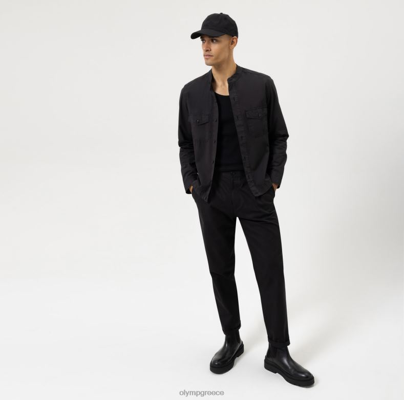 OLYMP Επίπεδο πέντε smart casual παντελόνι, casual πουκάμισο, μαύρο H240R1965 είδη ένδυσης