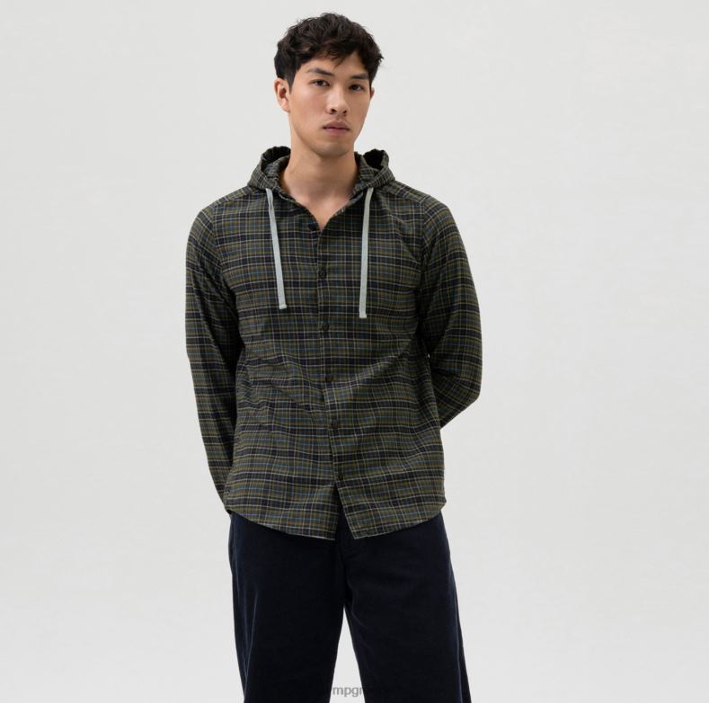 OLYMP επίπεδο πέντε smart casual παντελόνι, casual πουκάμισο, κουκούλα, ελιά H240R1979 είδη ένδυσης