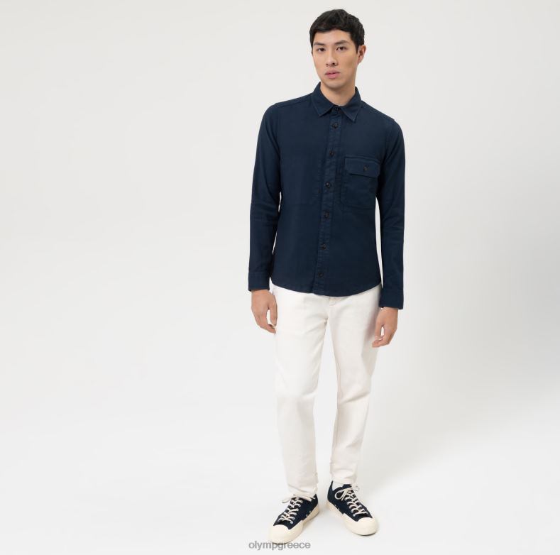 OLYMP επίπεδο πέντε smart casual παντελόνι, casual πουκάμισο, marine H240R1957 είδη ένδυσης