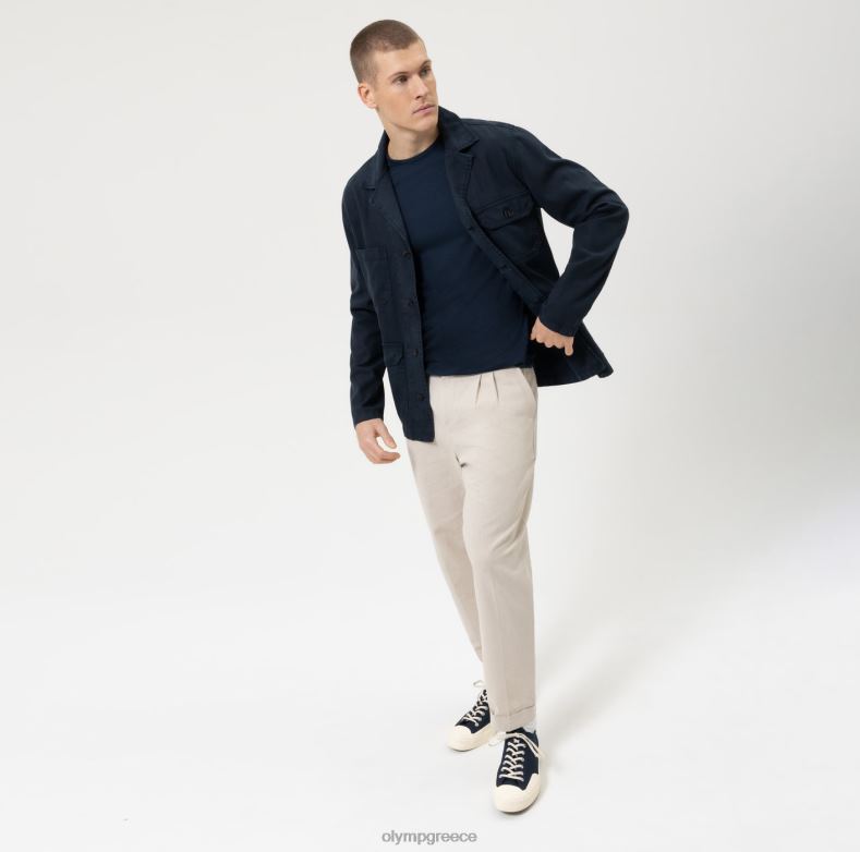 OLYMP επίπεδο πέντε smart casual παντελόνι, casual πουκάμισο, marine H240R1971 είδη ένδυσης