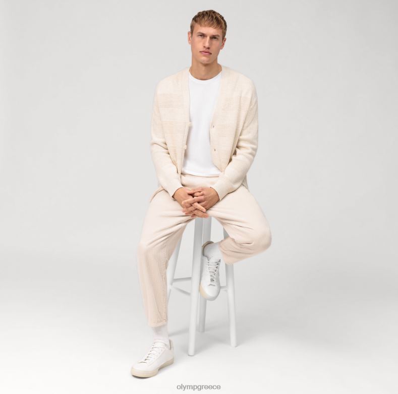 OLYMP casual πλεκτή ζακέτα, εκρού H240R1931 είδη ένδυσης