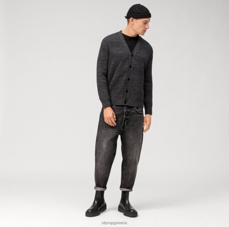 OLYMP casual πλεκτά ζακέτα, ανθρακί H240R1932 είδη ένδυσης