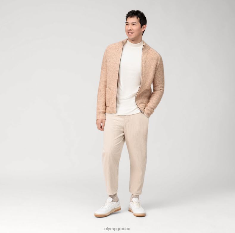 OLYMP casual πλεκτά ζακέτα, μπεζ H240R1937 είδη ένδυσης