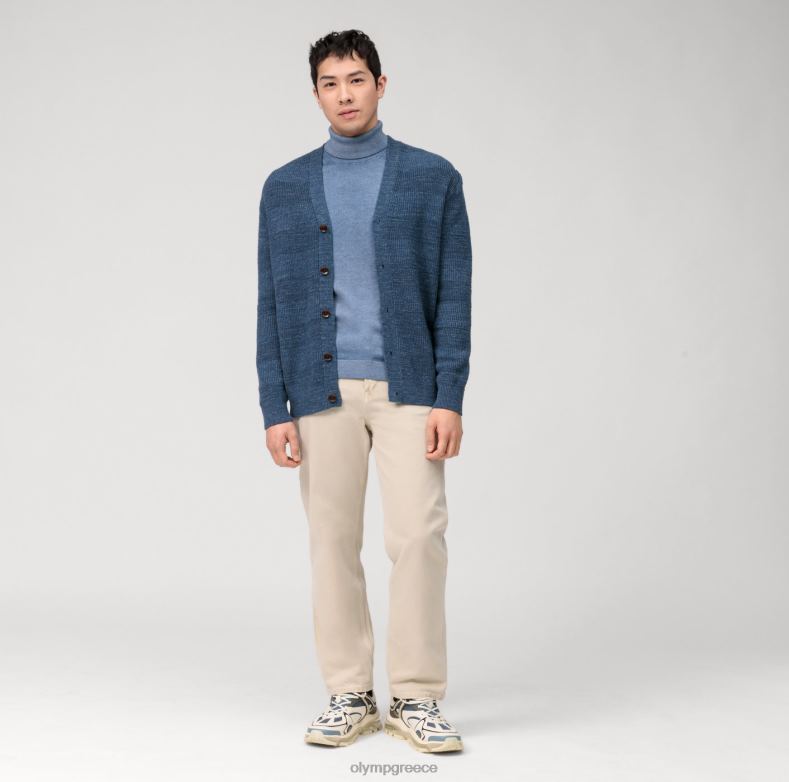 OLYMP casual πλεκτά ζακέτα, smoke blue H240R1934 είδη ένδυσης