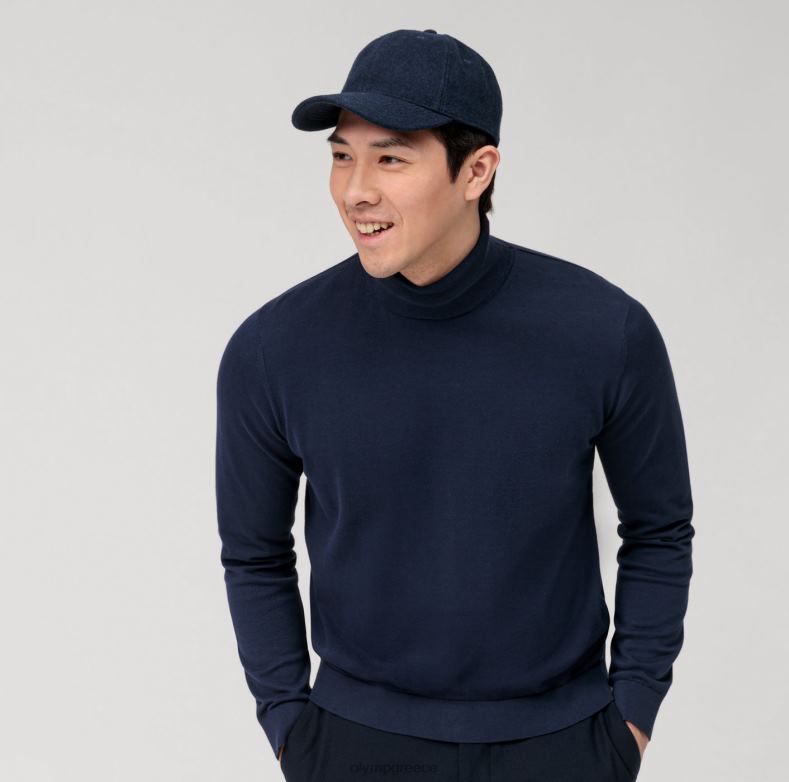 OLYMP casual πλεκτό ζιβάγκο, θαλασσινό H240R1895 είδη ένδυσης