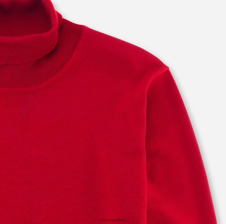 OLYMP casual πλεκτό ζιβάγκο, κόκκινο H240R1898 είδη ένδυσης