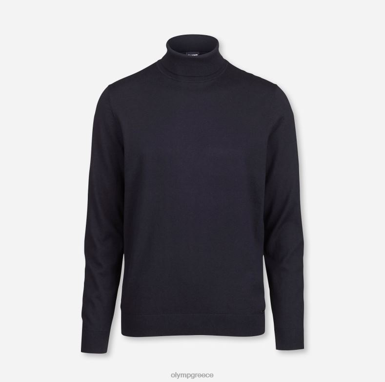 OLYMP πλεκτό μοντέρνα εφαρμογή, πουλόβερ ζιβάγκο, marine H240R1901 είδη ένδυσης